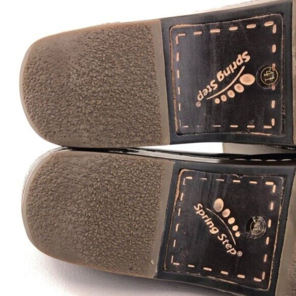 Spring Step Burbank Brown Leather Slip on Clogs EUR 41 - Picture 11 of 15